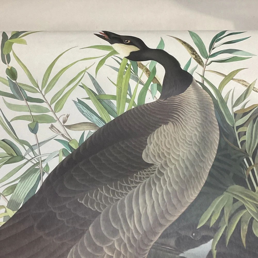 Blue and White Bird Art Calendar1946